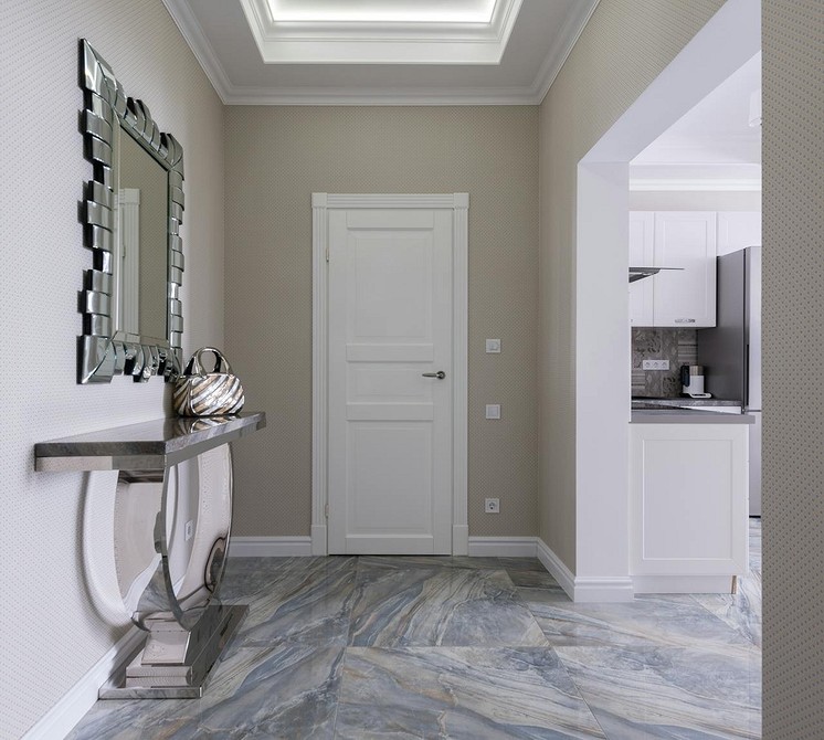 Listwy przypodłogowe w nowoczesnym salonie: idealne połączenie z drzwiami i podłogą.