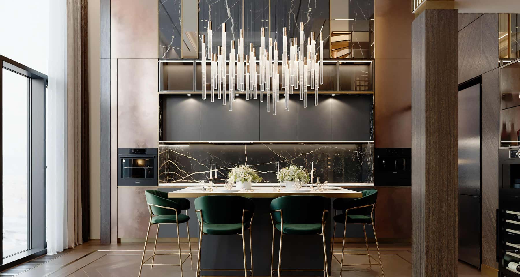 Nowoczesne aranżacje 2026: minimalistyczny design w remontowanym mieszkaniu premium.