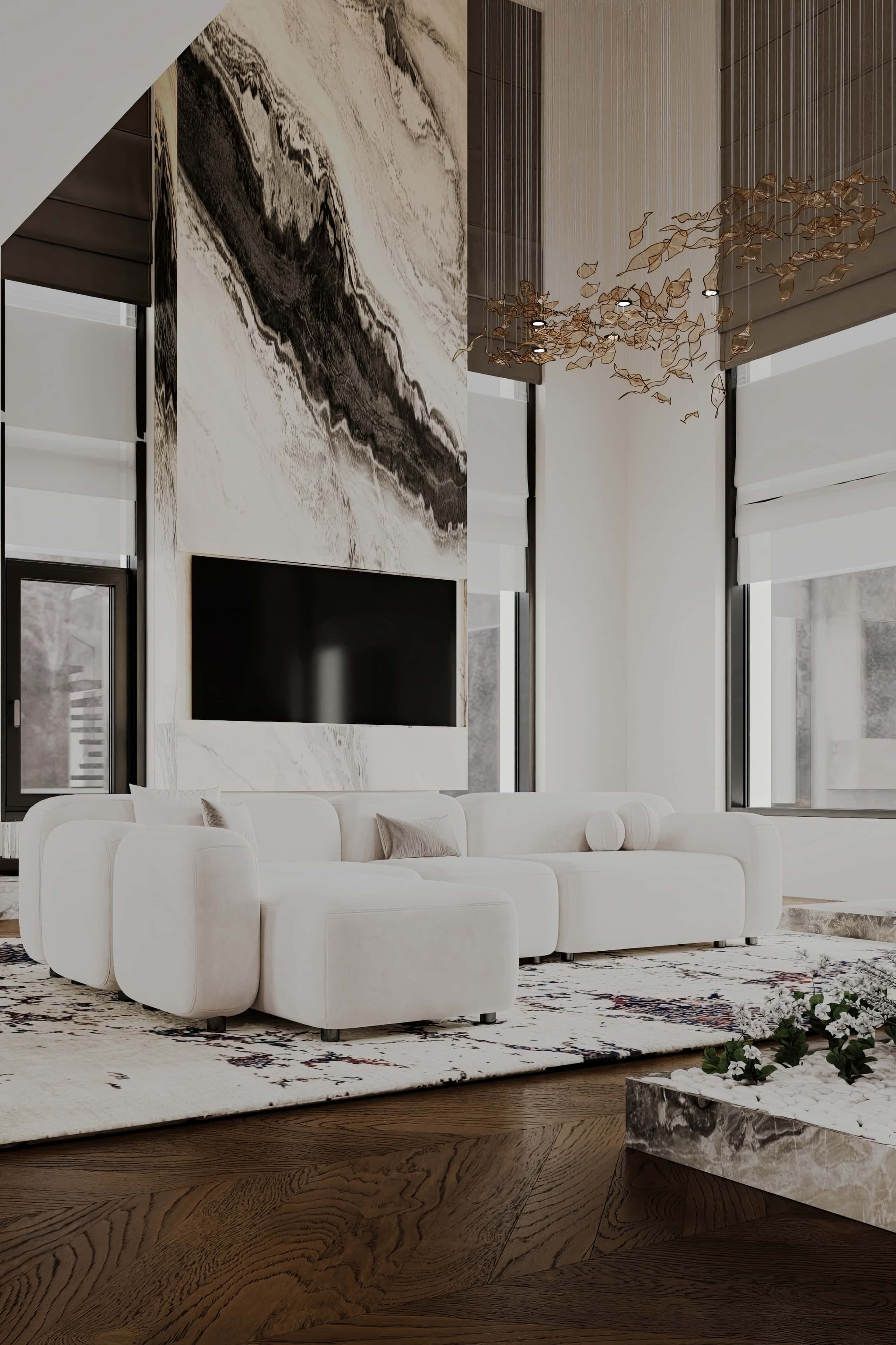 Sypialnia w stylu minimalizmu luksusowego podczas remontu mieszkania 2026.