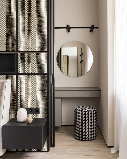 Nowoczesne tapety 2026: wyraziste kolory i abstrakcyjne wzory w salonie.