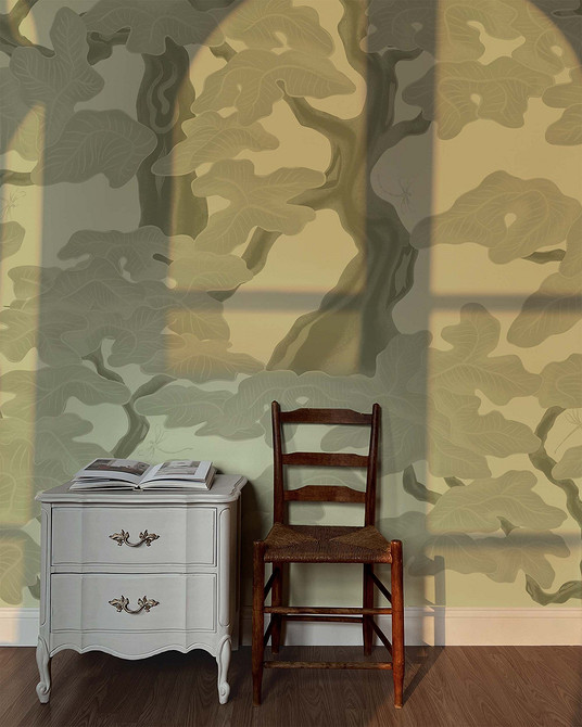 Delikatne, gładkie linie w tapecie – subtelny akcent w małym mieszkaniu 2026.