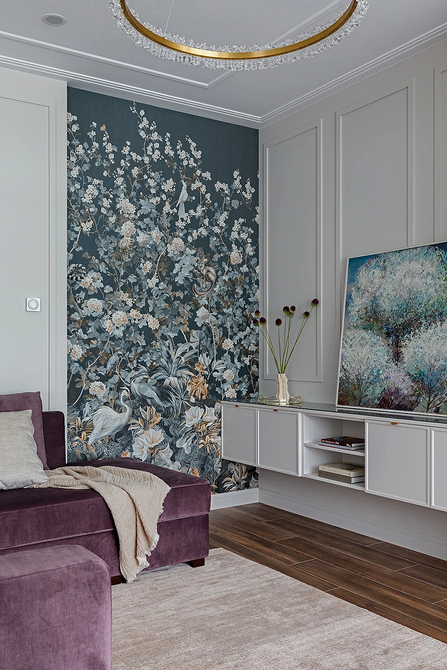 Inspirująca tapeta z geometrycznym wzorem. Modne tapety 2026 w aranżacji wnętrz.