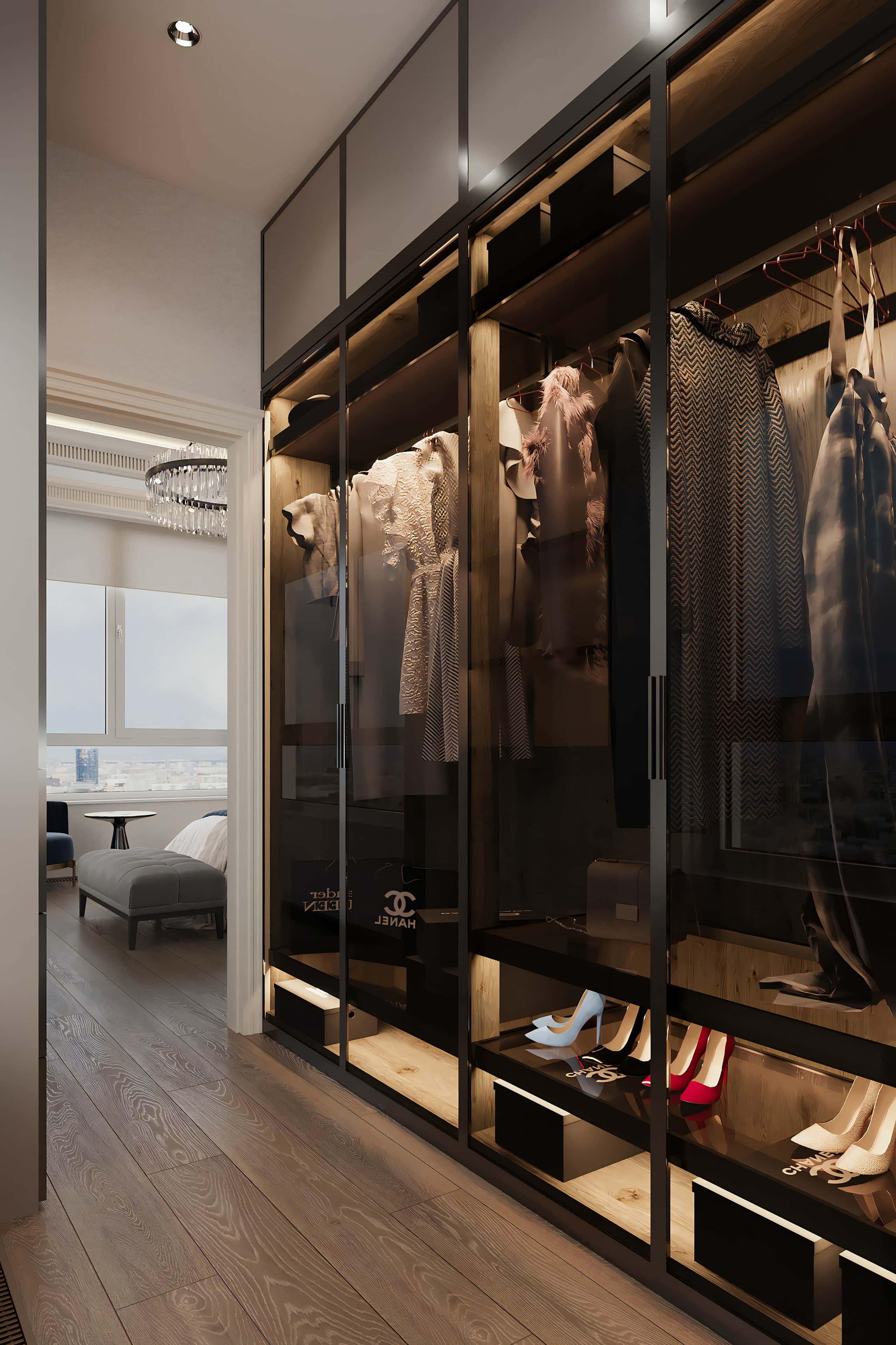 Inspiracje remontowe 2026: sypialnia w stylu minimalistycznym z inteligentnym oświetleniem.