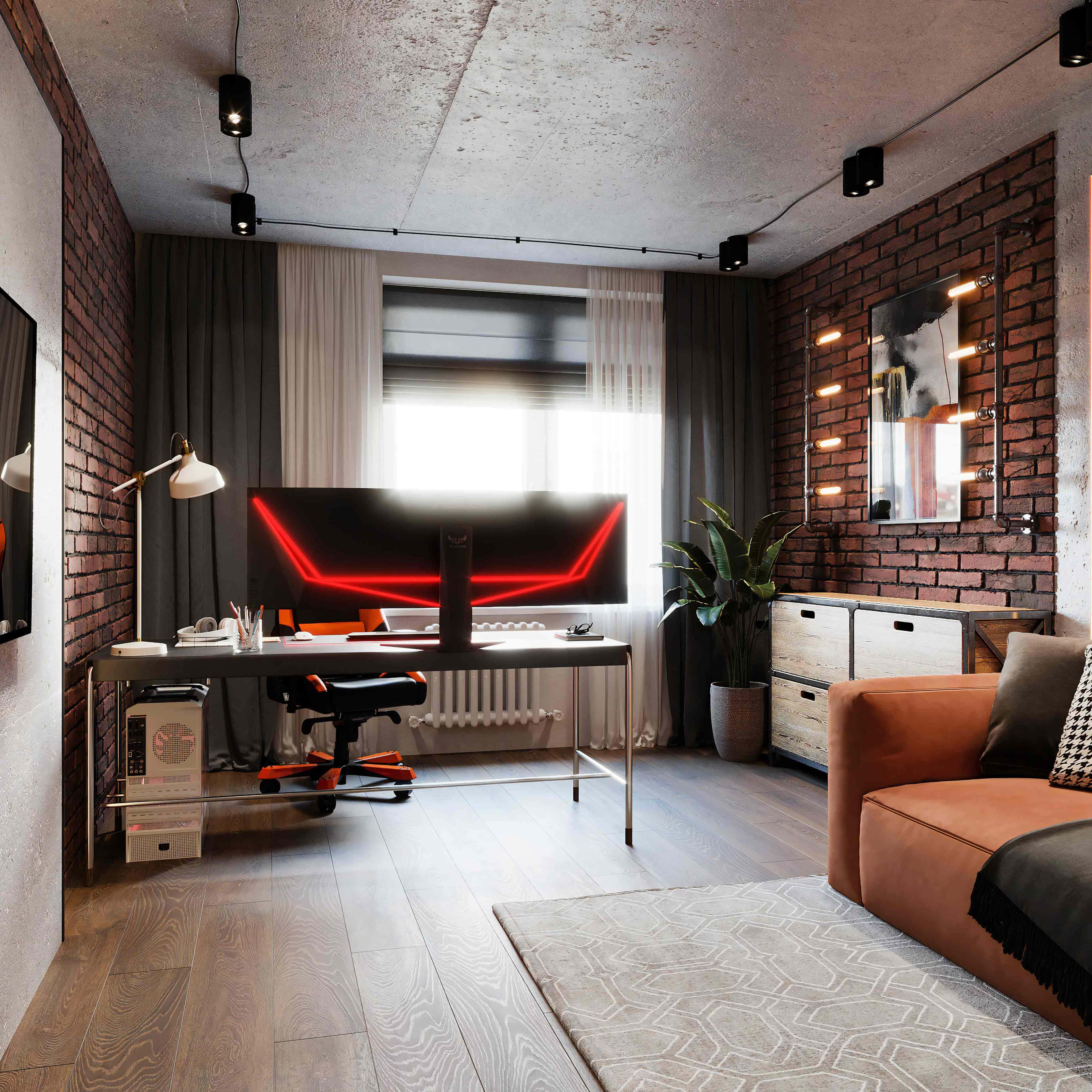 Projekt inteligentnego systemu oświetlenia w dużym mieszkaniu po remoncie.