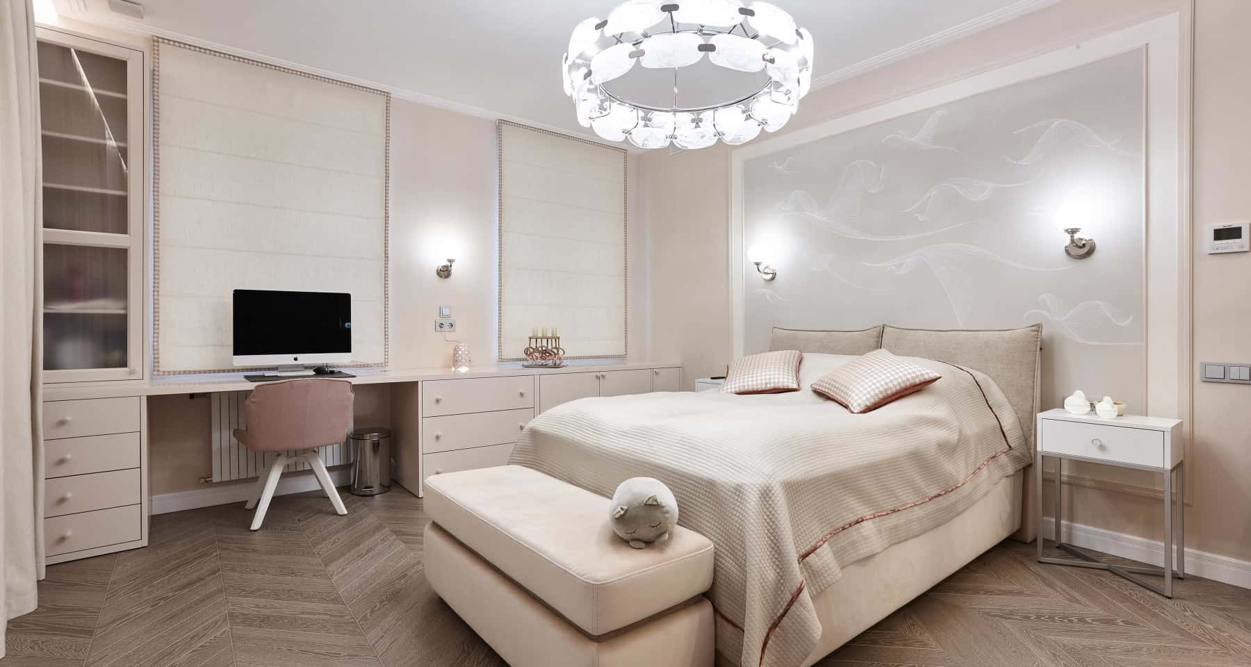 Elegancka łazienka w dużym mieszkaniu po luksusowym remoncie pod klucz.