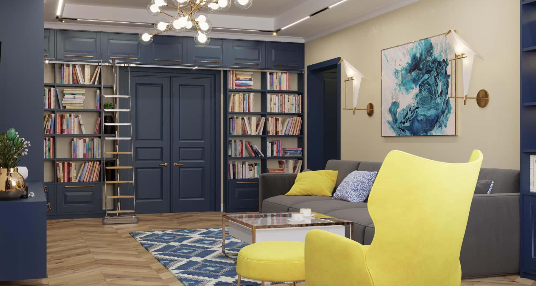 Aranżacja wnętrz 2026: Nowoczesne rozwiązania podczas remontu mieszkania w Warszawie.