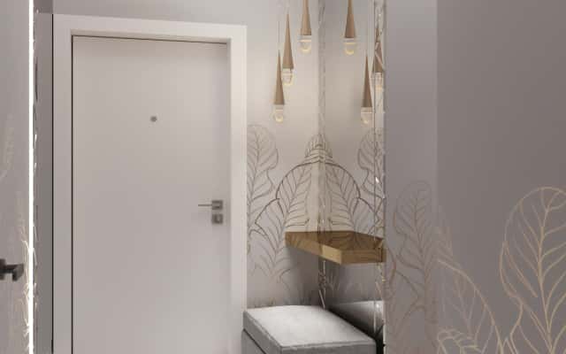 Aranżacja wnętrz 2026: wizualizacja salonu w apartamencie premium z dużymi oknami