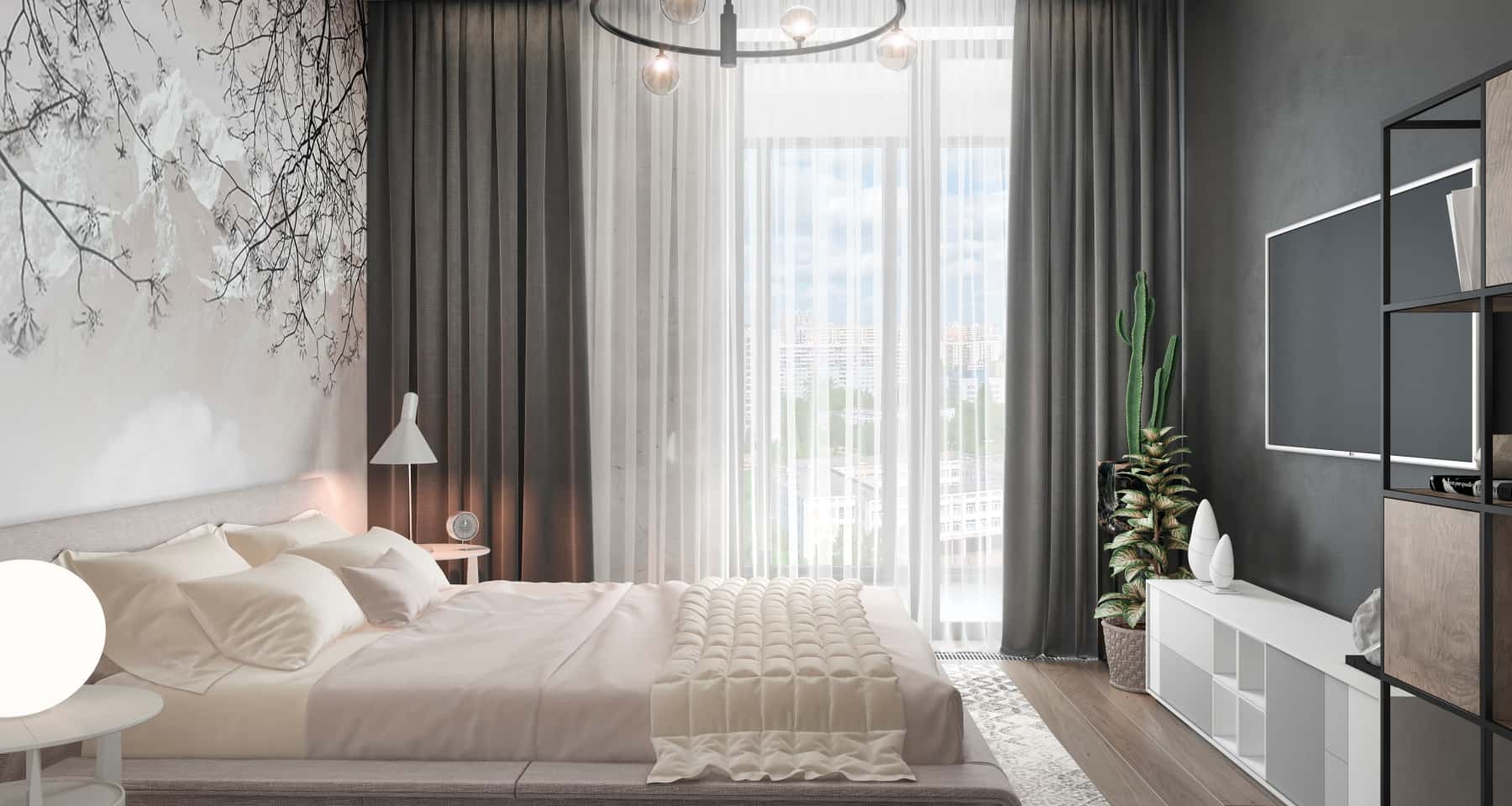 Minimalizm w lofcie Minimalistyczne mieszkanie w stylu loft z wylewką betonową i elementami industrialnymi