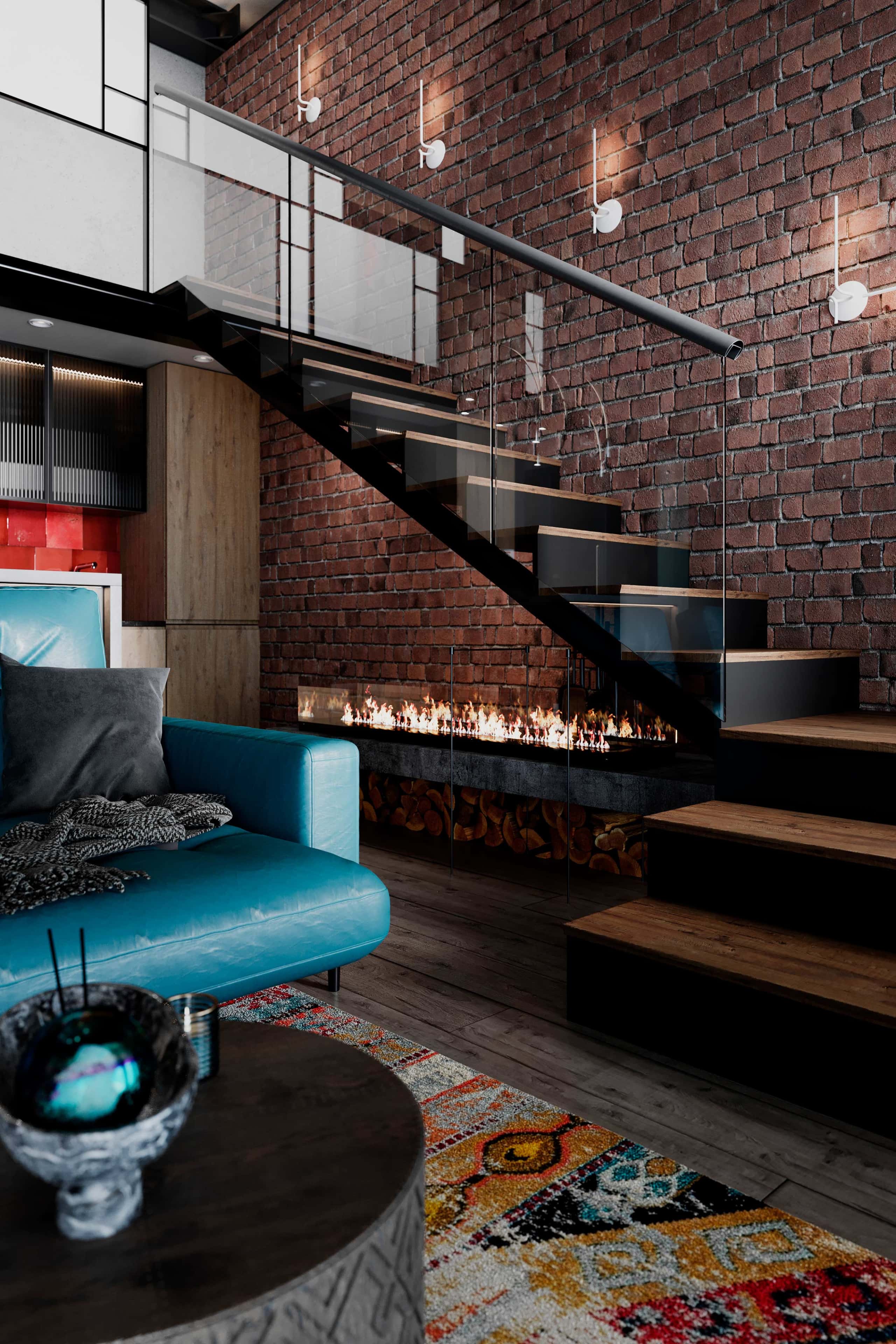 Beton: Trwałość i ciepło Trwała wylewka w mieszkaniu w stylu loft z ogrzewaniem podłogowym