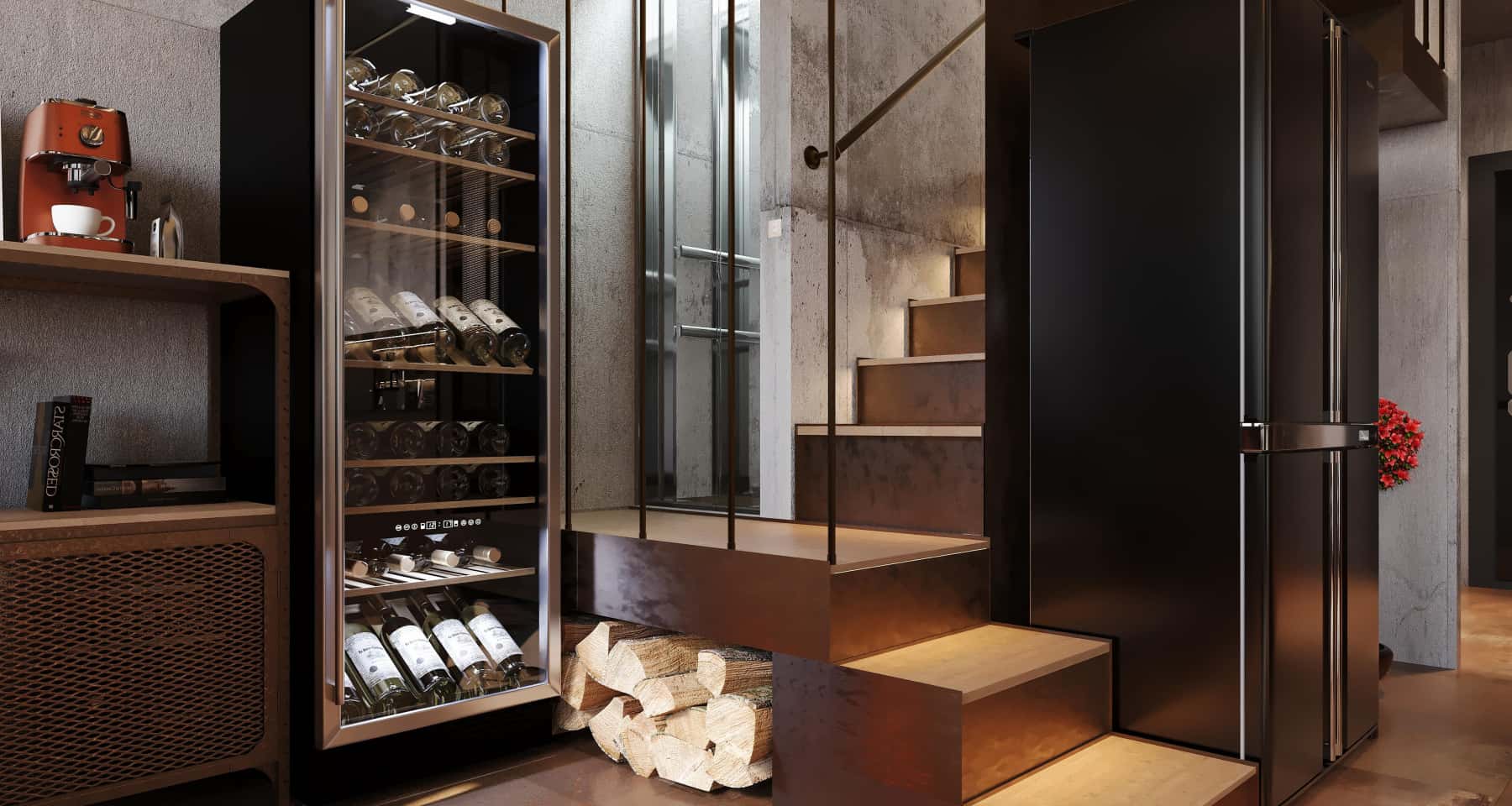 Beton w łazience loftu Loftowa łazienka z betonową wylewką pod prysznicem i ogrzewaniem podłogowym