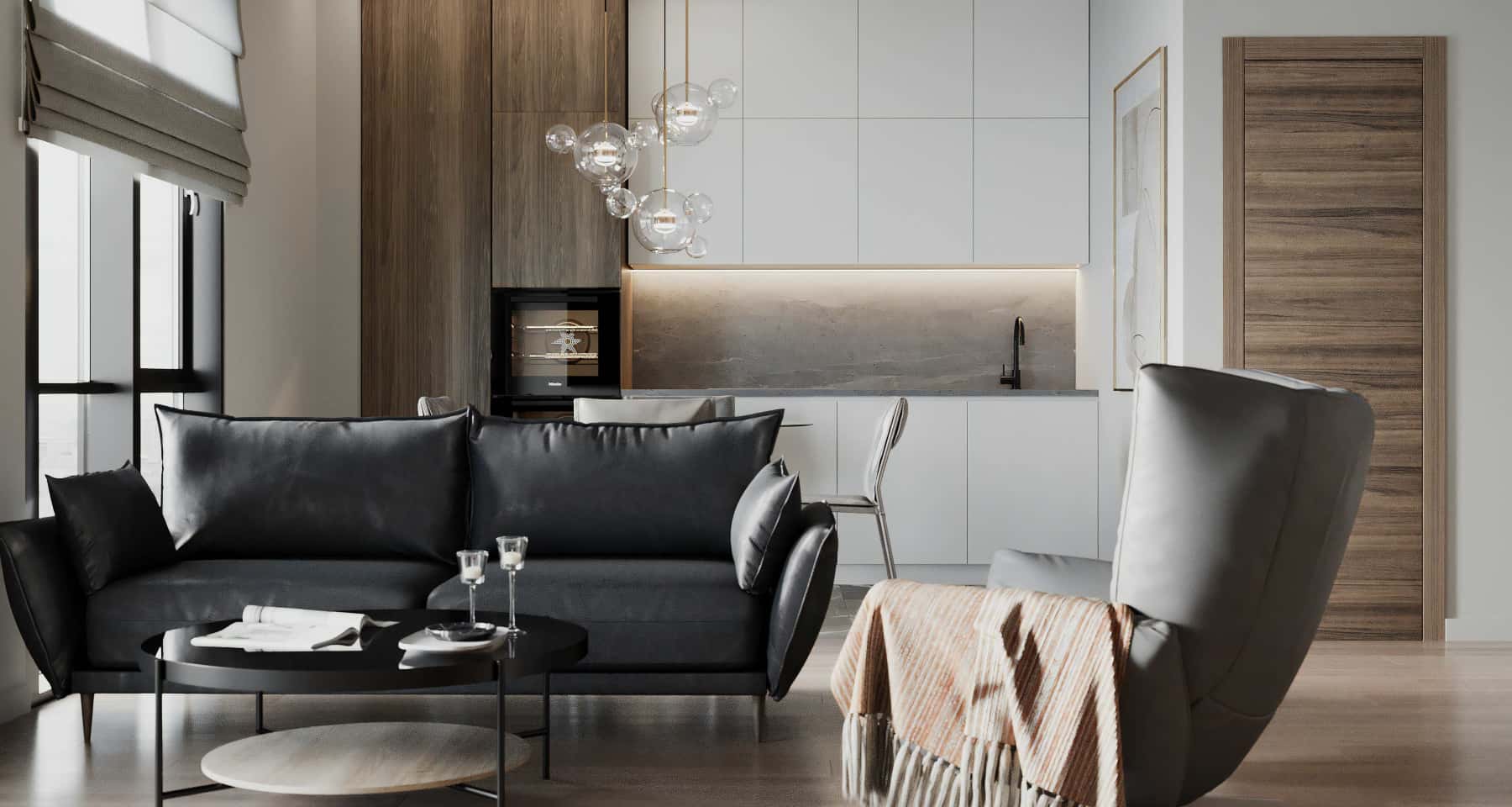 Malowanie ścian Prace wykończeniowe – malowanie ścian w ramach remontu mieszkania w Warszawie.