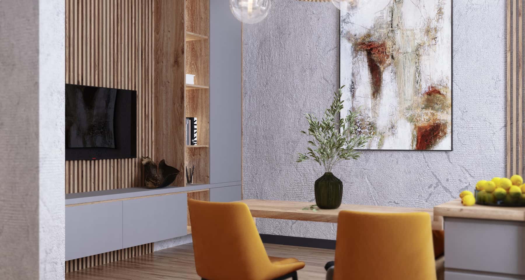 Funkcjonalna szara kuchnia Szara kuchnia z wyspą, prezentująca nowoczesny design i funkcjonalność dla stylowego wnętrza.