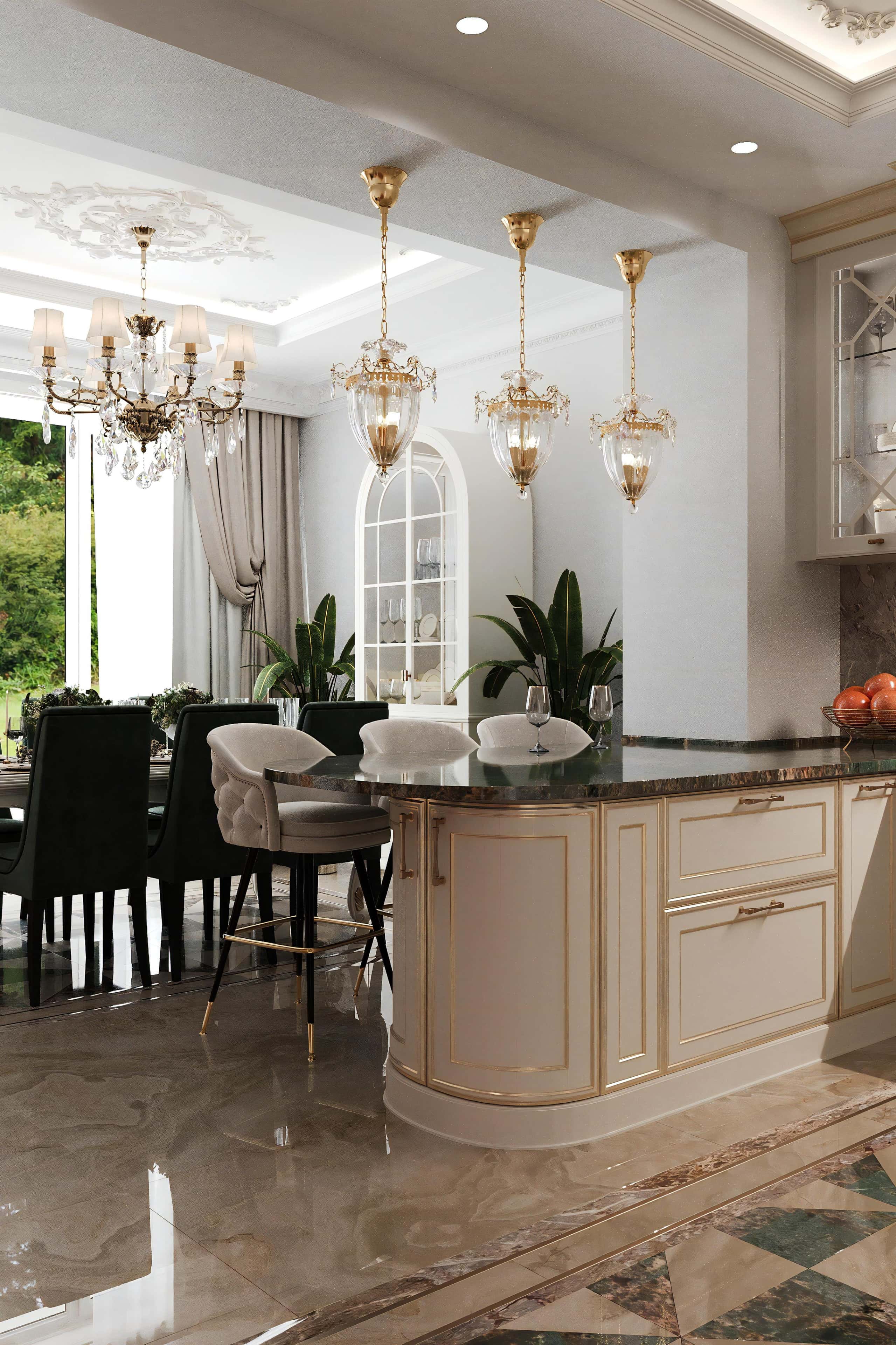 Aranżacja wnętrza w stylu klasycznym z nowoczesnymi akcentami projektowania 2026