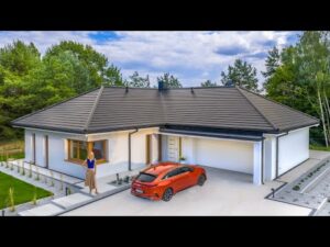 Dom parterowy 135m2: Elegancja i przestrzeń